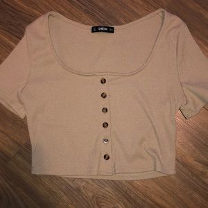 brown shein top🤎